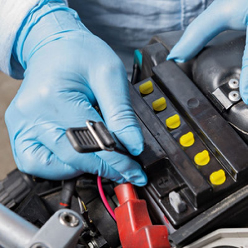 HYGOSTAR Gant nitrile EXTRA SAFE, L, sans poudre, bleu