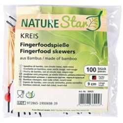 NATURE Star Pique apéritif Disc, en bambou, longueur: 90 mm