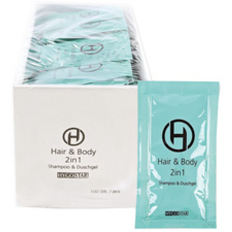 HYGOSTAR Gel douche & Shampoing 2en1, sachet de 12 ml