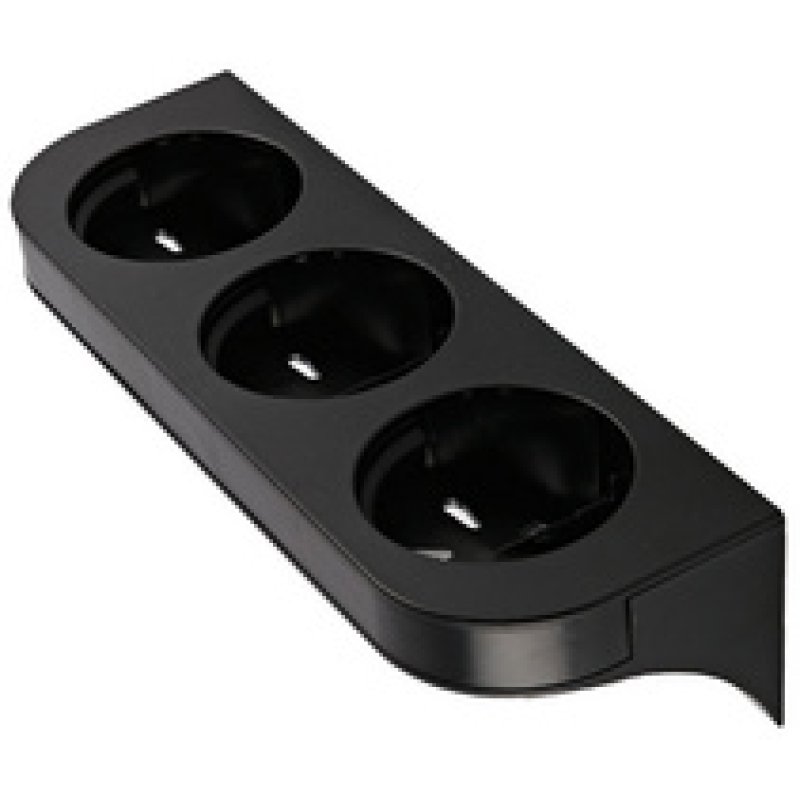 HYGOSTAR Support mural pour flacon à pompe, 3 compartiments