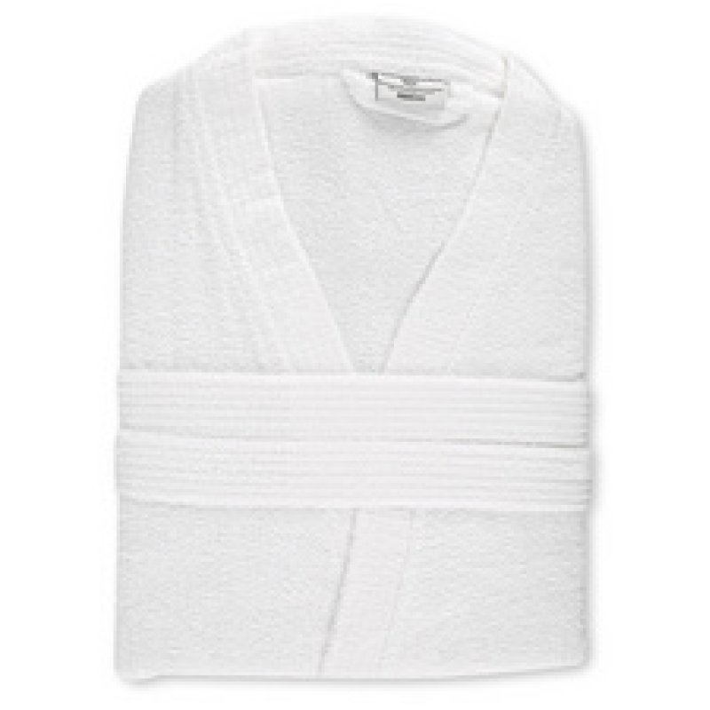 HYGOSTAR Peignoir de bain Kimono, taille S, en coton, blanc