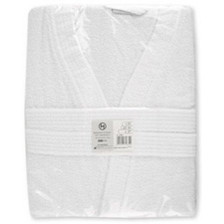 HYGOSTAR Peignoir de bain Kimono, taille XL, en coton, blanc