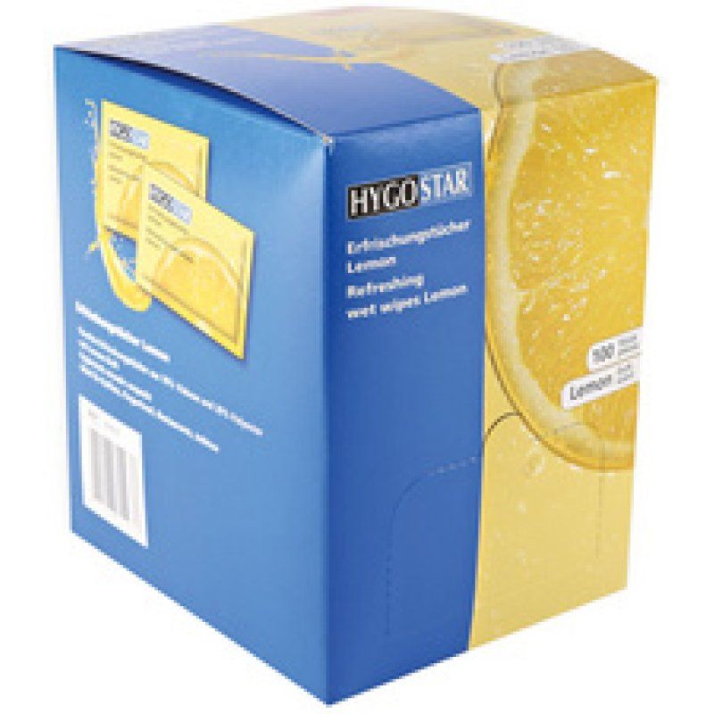 HYGOSTAR Tissu rafraîchissant Lemon, carton de 100