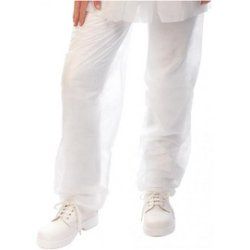 HYGOSTAR Pantalon à usage unique, en PP non tissé, blanc, L