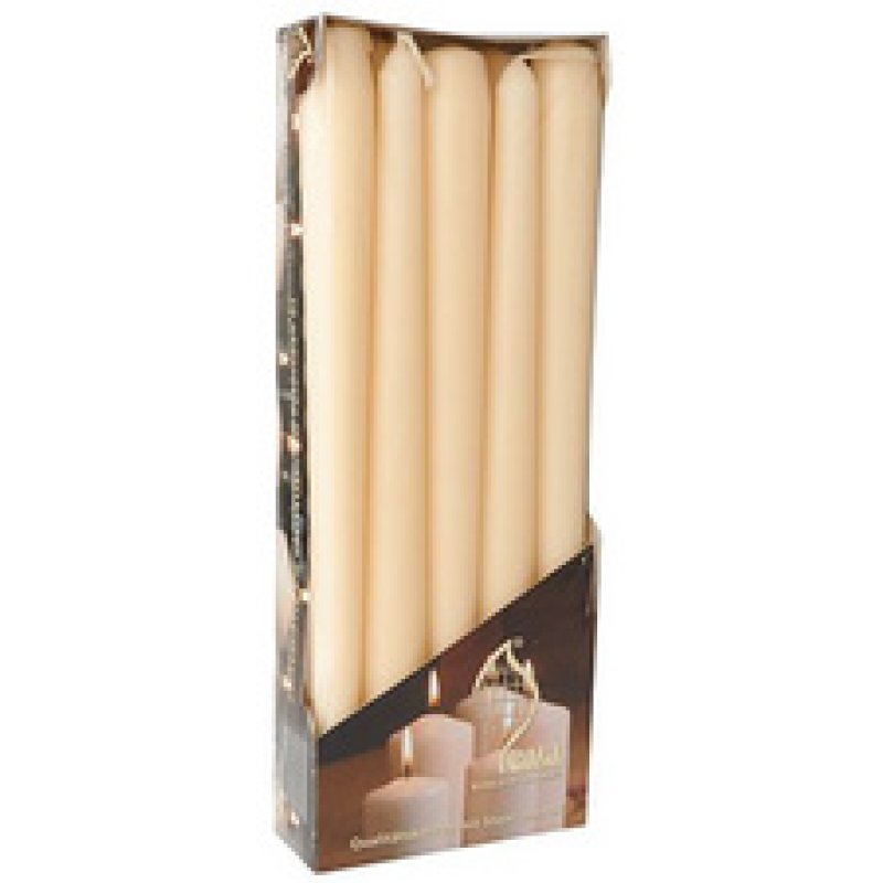 FLAVOUR by Gala Bougies de chandelier, 20 mm, par 10, blanc