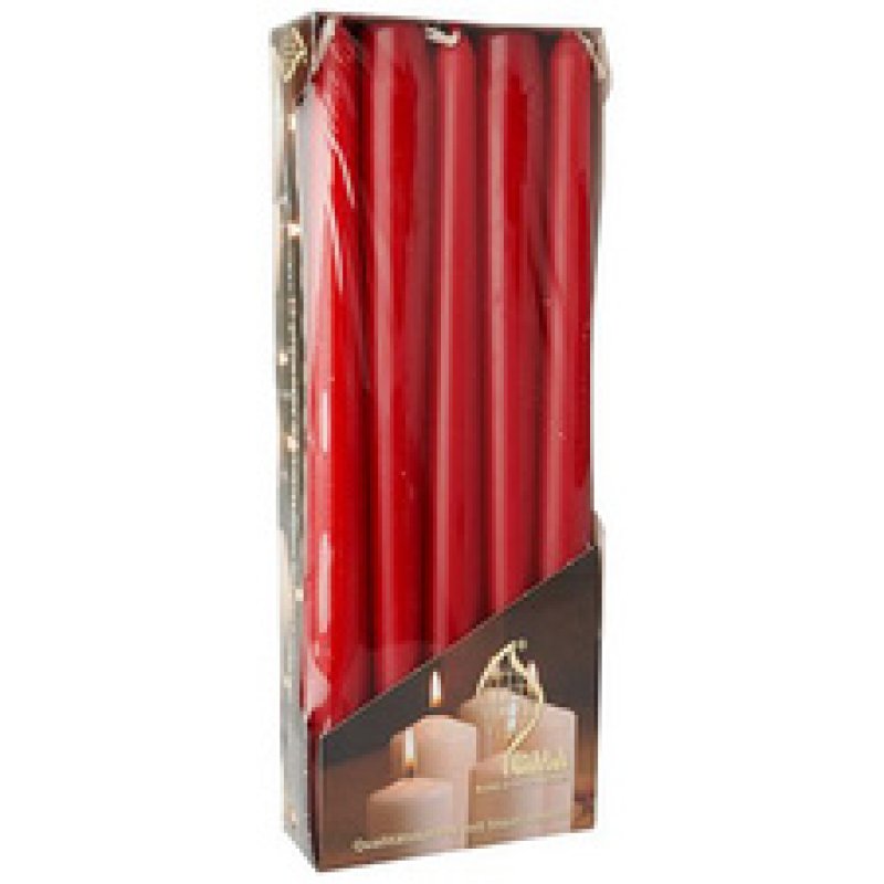 FLAVOUR by Gala Bougies de chandelier, 20 mm, par 10, blanc