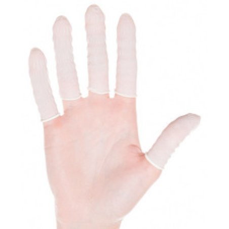 HYGOSTAR Doigtier nitrile, sans poudre, L, blanc