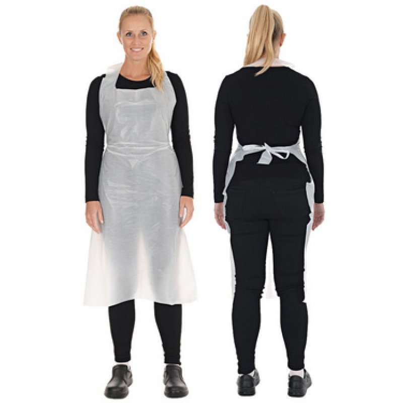 HYGONORM Tablier jetable LDPE, 33 my, gaufré, bleu