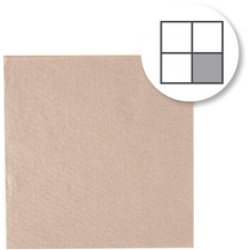 NATURE Star Serviette de table nature, 240 x 240 mm