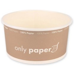 NATURE Star Bol à salade Only Paper, rond, 1,3 litre, marron