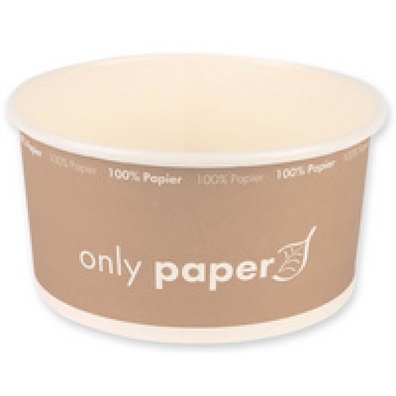 NATURE Star Bol à salade Only Paper, rond, 1,3 litre, marron