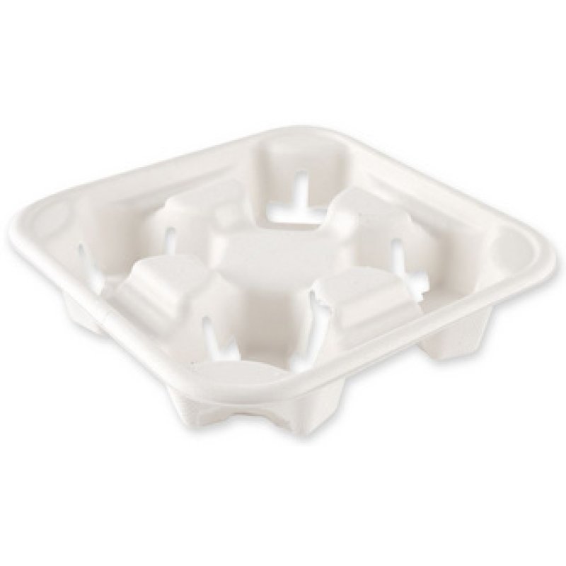 NATURE Star Porte-gobelets Double, canne à sucre, blanc