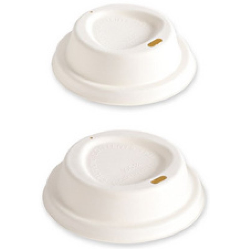 NATURE Star Couvercle pour gobelet en canne à sucre, blanc