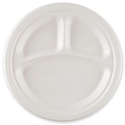 NATURE Star Assiette en canne à sucre, rond, 260 mm