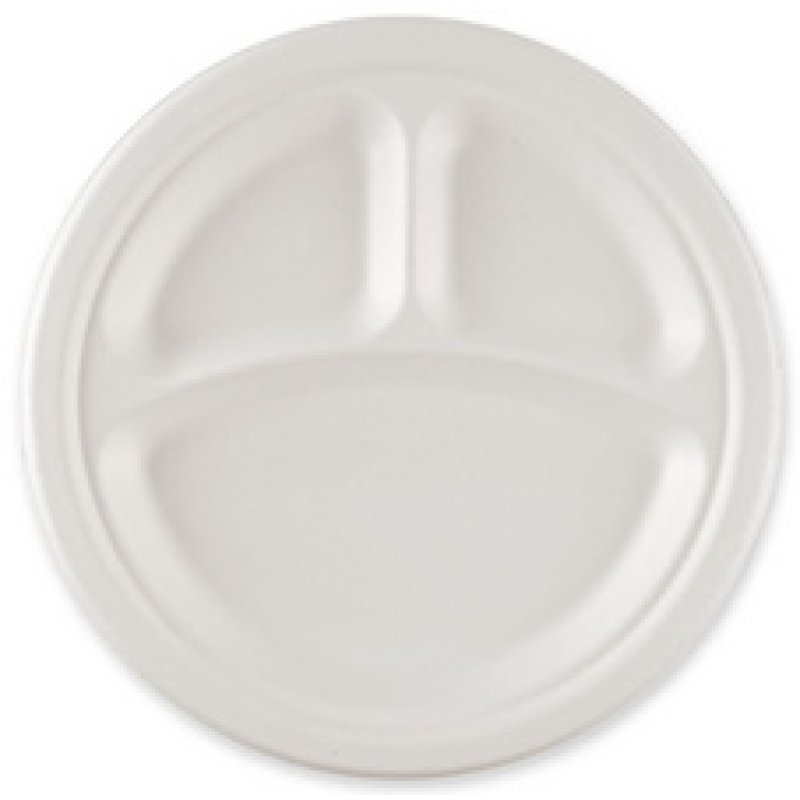 NATURE Star Assiette en canne à sucre, rond, 260 mm