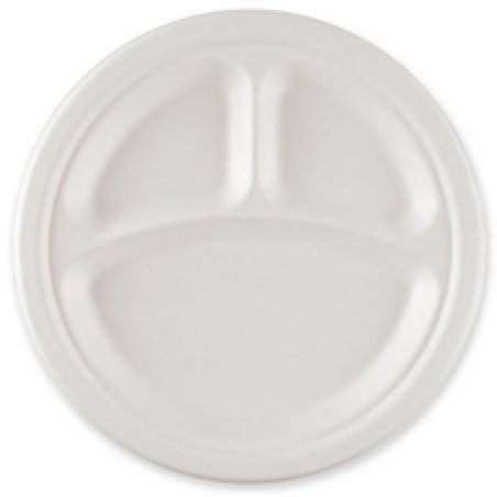 NATURE Star Assiette en canne à sucre, rond, 260 mm