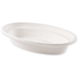 NATURE Star Plat en canne à sucre, ovale, 680 ml, blanc