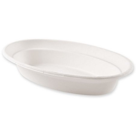 NATURE Star Plat en canne à sucre, ovale, 680 ml, blanc