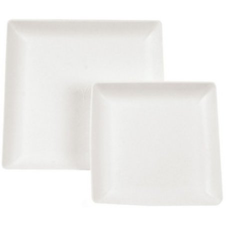 NATURE Star Assiette en canne à sucre Eleganza, carré