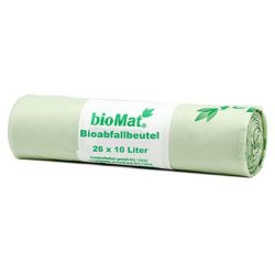 bioMAT Sac compostable, 10 litres, vert