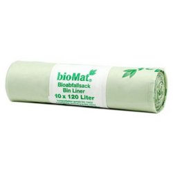 bioMAT Sac compostable, 120 litres, vert