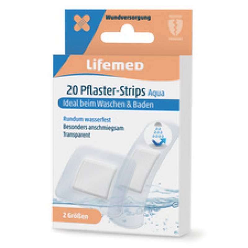 Lifemed Pansements "Aqua", boîte de 20, transparent