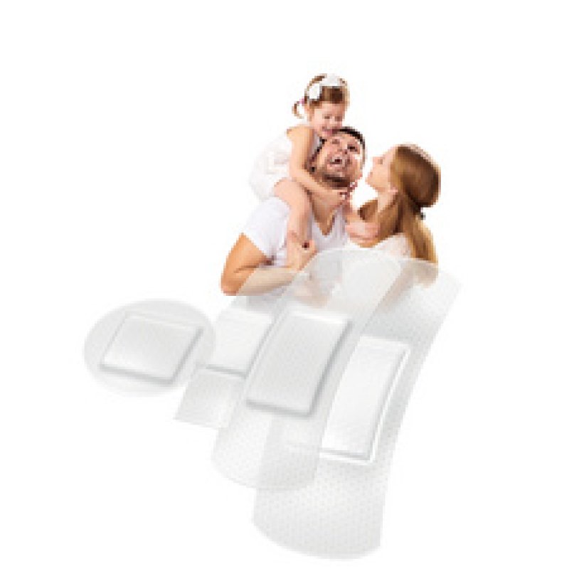 Lifemed Pansements "Allround", pack de 20, mi-transparent