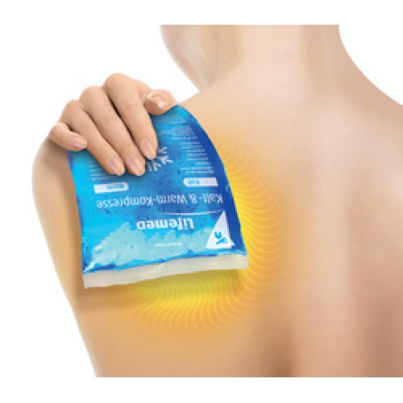 Lifemed Compresse chaud/froid, 290 x 120 mm, bleu