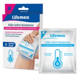 Lifemed Compresse de froid instantané, 150 x 130 mm, blanc