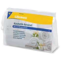 Lifemed Kit cosmétique de voyage, dans un étui en plastique