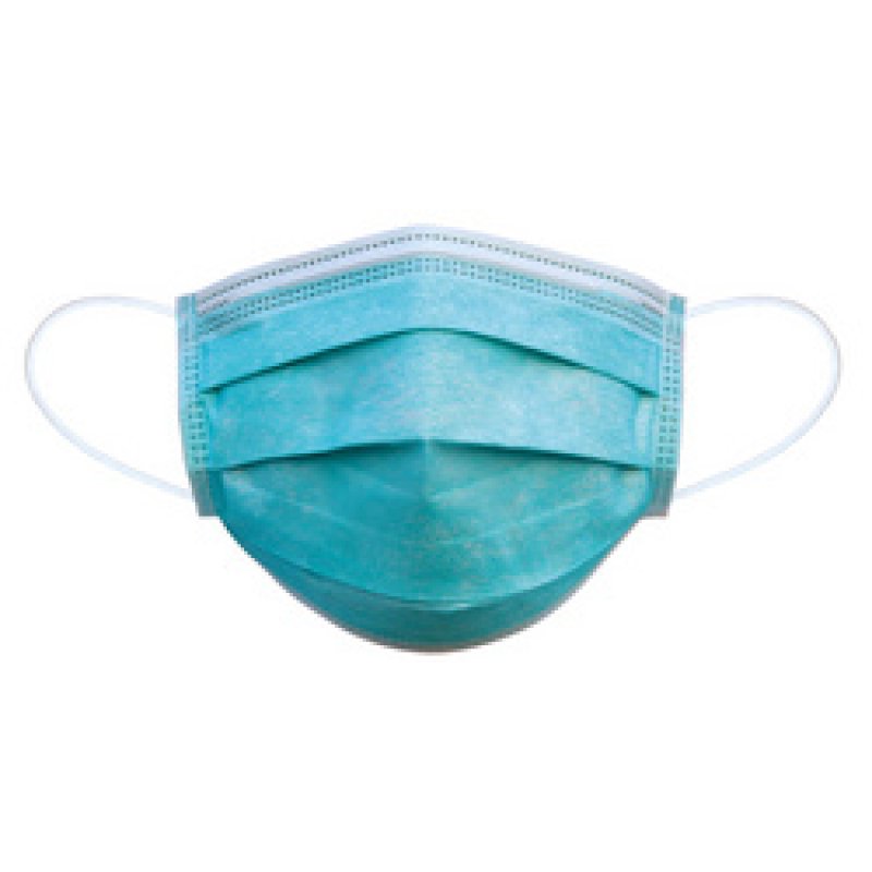 Lifemed Masque type II, 3 plis, bleu