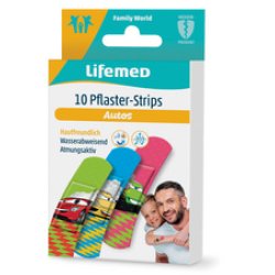 Lifemed Pansement pour enfants "Voitures", paquet de 10