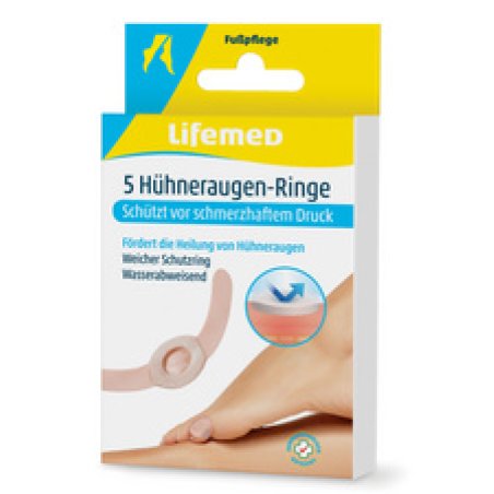 Lifemed Anneaux anti-cors, transparent, paquet de 5