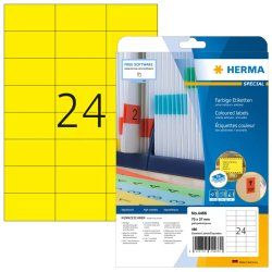 HERMA 4466 étiquette à imprimer Jaune Imprimante d'étiquette adhésive