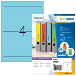 HERMA File labels A4 192x61 mm blue paper matt opaque 400 pcs.