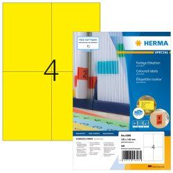 HERMA 4396 étiquette à imprimer Jaune Imprimante d'étiquette adhésive