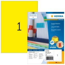 HERMA 4401 étiquette à imprimer Jaune Imprimante d'étiquette adhésive