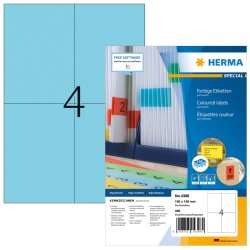 HERMA Etiquette universelle SPECIAL, 105 x 148 mm, bleu