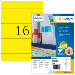 HERMA Etiquette universelle SPECIAL, 105 x 37 mm, jaune