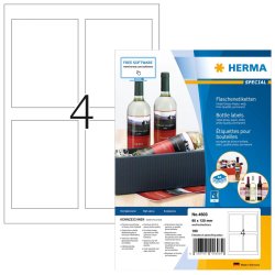 HERMA Etiquette pour bouteilles SPECIAL, 90 x 120 mm, blanc