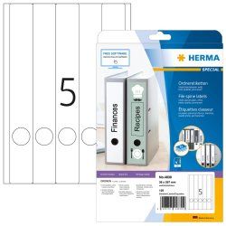 HERMA Inkjet file labels A4 38x297 mm white paper matt 125 pcs.