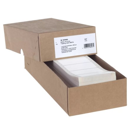 HERMA Étiquettes en continu 68.58x35.7 mm, 1 rangée, blanches, papier mat, 4000 pcs