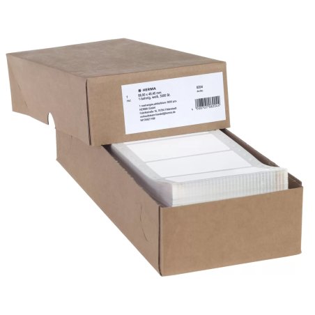 HERMA Computer labels continous 88.9x48.4 mm 1 row white paper matt 3000 pcs.