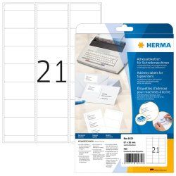 HERMA 4431 étiquette d'adresse Blanc