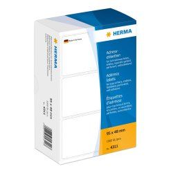 HERMA 4311 étiquette d'adresse Blanc