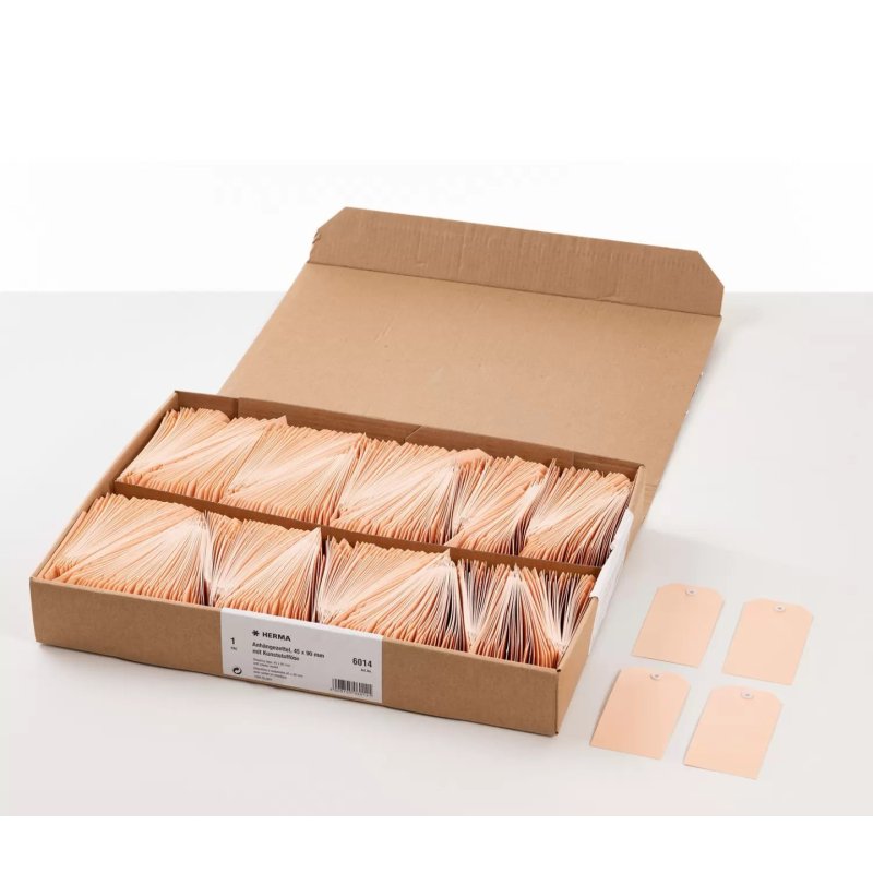 HERMA Shipping tags 45x90 mm with plastic eyelets 1000 pcs.