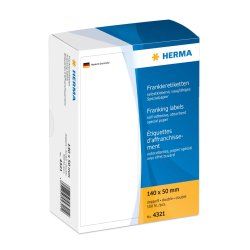 HERMA Franking labels double 140x50 mm 500 pcs.