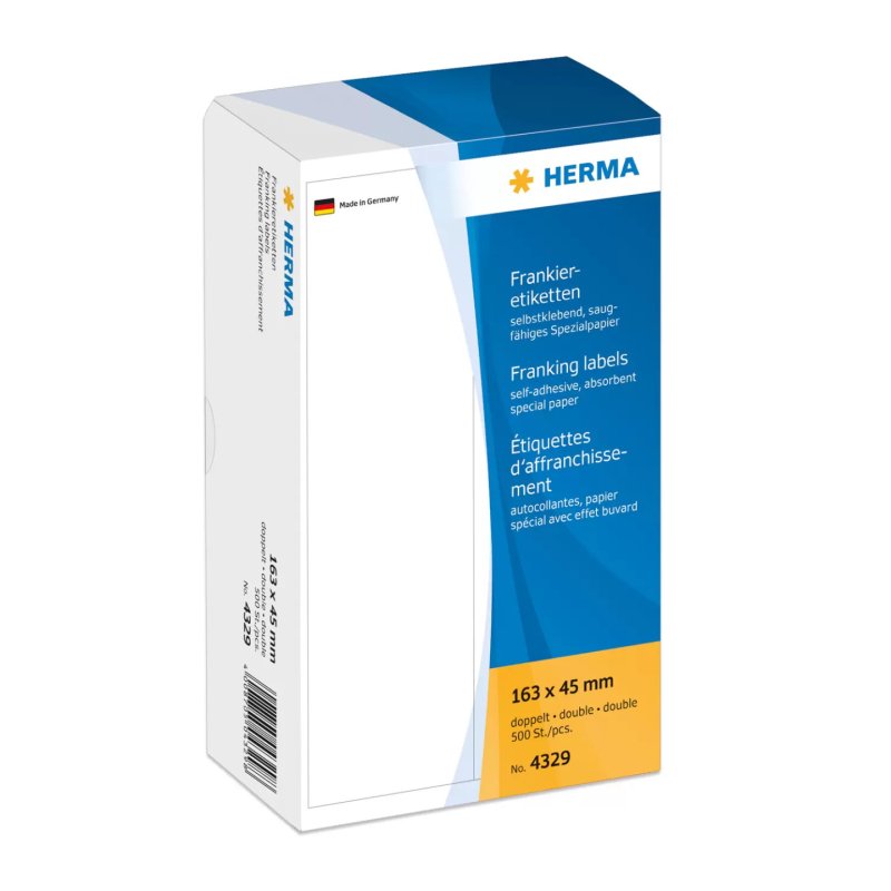 HERMA Franking labels double 163x45 mm 500 pcs.