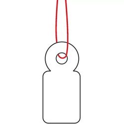 HERMA Etiquette à suspendre, 10 x 22 mm, avec fil rouge