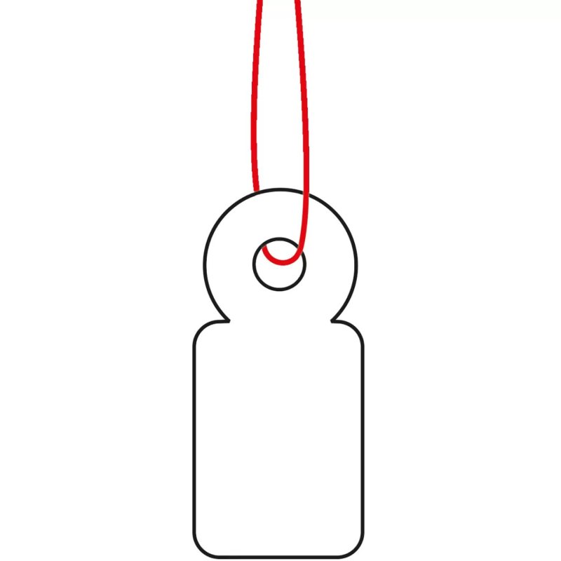HERMA Strung marking tags 10x22 mm with red string 1000 pcs.
